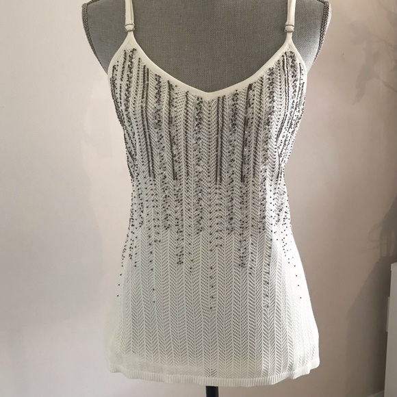 White House Black Market Tops - NWT WHBM Embellished Beaded Tank
